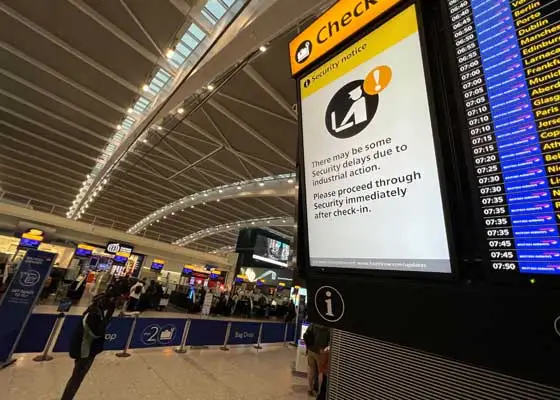 Heathrow Terminal 5 Security Wait Times